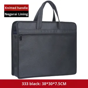 <span class=keywords><strong>A4</strong></span> nhiều lớp xách tay tập tin túi dây kéo vải kinh doanh Cặp tài liệu cho nam giới người đàn ông của túi PP Oxford cho các tập tin giấy - Product Image 6