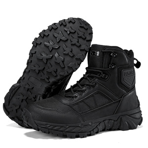 DF22 AS33 2539 <b>Black</b> Tactical <b>Boots</b> Men Outdoor Hiking Breathable High Top Desert Tan Shoe - Product Image 3