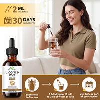 SOLOTREE 60ml Supplément Herbal Liquide Oral Sans Alcool à l'Extrait de Racine de Réglisse pour le Soutien Respiratoire, Digestif et Intestinal pour Adultes
