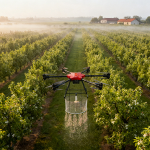 Drone commercial à capacité de charge avancée QD-ZF-T100 100 kg Télécommande Chargeur intelligent à équilibrage intelligent Caméra stabilisée 21-30 min - Product Image 1