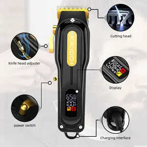 KIKIDO Professional Rechargeable Hair Clippers Home Haircut Kit Cordless Barber Grooming Sets Hair Trimmer For Men