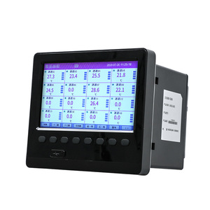 Registrador de Datos Multicanal sin Papel, 16 Canales, Pantalla LCD, Registrador de Datos de Temperatura, Presión, Flujo y Energía para Uso Industrial - Product Image 1