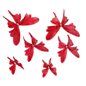Nuevo Diseño Original 2026, Hecho a Mano, Pinza de Pelo de Mariposa Roja de Alta Gama, Estilo Elegante para Bata de Mañana, Accesorio Nupcial para el Cabello - Product Image 5