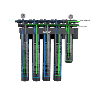 Prefiltro purificador de agua de uso comercial de 5 etapas para sistema RO Filtro de agua de bebida para máquina de hielo de café