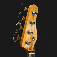 Guitare basse électrique 4 cordes de haute qualité pour enfants avec manche 21 frettes, chevalet vintage et design inspiré de l'anime