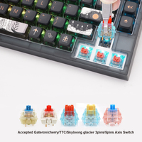 Clavier mécanique programmable sans fil Skyloong GK75 Dark Fairy-tale 75 touches Type-C avec 1 bouton rotatif pour Windows/MacOS