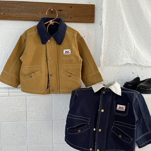 [Mountain View] Manteau pour enfants, nouvelle collection <span class=keywords><strong>printemps</strong></span> 2026, cardigan rayé et à carreaux pour filles et garçons, <span class=keywords><strong>veste</strong></span> en coton doux pour bébé - Product Image 1