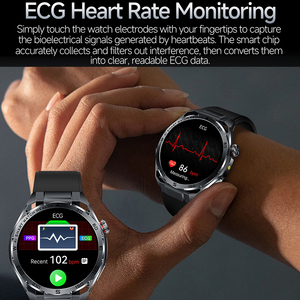 Nouvelle Montre Connectée ET474 2026 avec Lampe Torche, ECG, Surveillance de la Température Corporelle, Suivi de Santé, Étanche IP68, Tracker d'Activité pour Hommes - Product Image 4