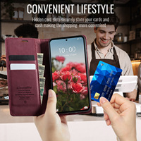 Funda de Cuero con Ranuras para Tarjetas CaseMe para Xiaomi 17 Ultra, Funda Magnética con Tapa para 17T Pro, Funda Protectora con Soporte para Teléfono