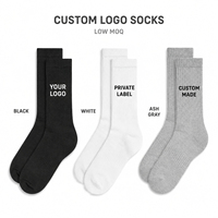 Chaussettes de sport douces et confortables avec logo personnalisé, idéales pour la salle de sport, l'entraînement, la marche et les occasions décontractées
