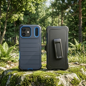 Étui Defender Pro avec lignes pour <span class=keywords><strong>iPhone</strong></span> 17 Pro Max Plus, étui ceinture Air Belt Clip, protection intégrale antichoc robuste - Product Image 1