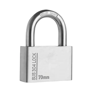 Stainless Steel 304 Marine Long Shackle Safety Padlock Outdoor <strong>Lock</strong> Waterproof Rust Proof Anti Pry Door <strong>Lock</strong> 50mm Boat Hardware - Product Image 2