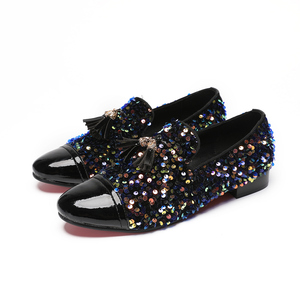 Buy Black Sequin Loafers Breathable Design, Ideal for Spring & Summer |  Alibaba.com