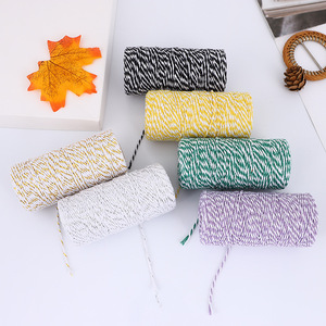 Cuerda de Algodón Fino Trenzada de Dos Hilos para Manualidades y Etiquetas - Product Image 2