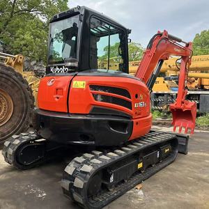Excavadora Kubota KX163-5 usada de 5.6 toneladas, modelo 2024, maquinaria de construcción sobre orugas, excavadora Kubota KX163-5 usada de China con motor de alta potencia - Product Image 3