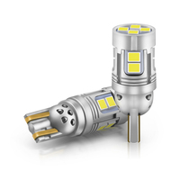 Nouvelle ampoule LED T10-21 W5W super lumineuse 12V 3W Canbus sans erreur 168 192 pour éclairage intérieur et plaque d'immatriculation automobile 350LM 360 degrés