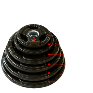 フィットネス機器ウェイトプレートセット ラバーコーティング鉄製プレート トライグリップダンベル バーベルウェイトプレート トライグリップ - Product Image 6