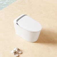 S037 Toilettes intelligentes électriques automatiques à poser au sol avec chasse d'eau automatique et capteur au pied
