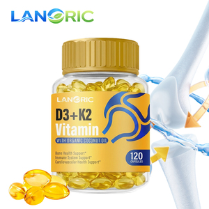 Voedingssupplement Vitamine D3 en K2 <span class=keywords><strong>Softgel</strong></span> <span class=keywords><strong>Capsules</strong></span> 50000 IE 2-in-1 Vitamine D3 K2 Softgels <span class=keywords><strong>Capsules</strong></span> voor de botgezondheid - Product Image 1