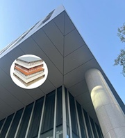 Panneaux de plafond en aluminium alvéolaire Kbe 7mm 9mm légers, ignifuges, résistants à l'eau, écologiques, revêtus de PVDF, faciles à poser