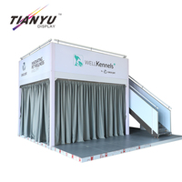 Stand d'exposition à double étage TIANYU, système de construction modulaire standardisé, kit de construction polyvalent en aluminium
