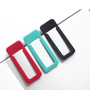 Manufacturer's leather <b>bookmarks</b>, Korean style minimalist student textbook binder, multi-color fresh office binder - Product Image 1