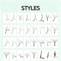 Nouveauté : Extensions de cils 3D style trèfle, en fibres synthétiques, faciles à poser, faux cils de qualité professionnelle