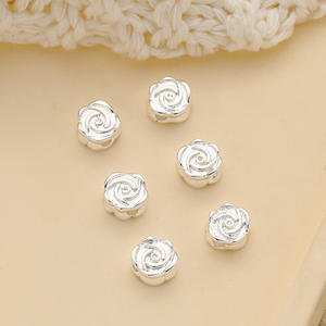 Vente flash - Kit de fabrication de bijoux fantaisie - Perles métalliques - Perles en vrac - Accessoires pour bracelets et colliers - Or rose - Argent - Product Image 5