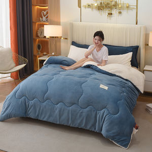 Vente <span class=keywords><strong>chaude</strong></span> Super chaud épais <span class=keywords><strong>couette</strong></span> velours lait polaire Sherpa couverture <span class=keywords><strong>couette</strong></span> pour la maison hiver utiliser - Product Image 4