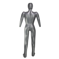 Mannequin de torse suspendu en plastique PVC gris, boutique de vêtements, Mannequin gonflable pour tout le corps