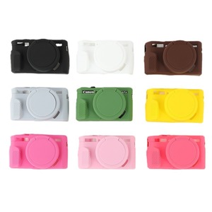 Étui en silicone pour <span class=keywords><strong>appareil</strong></span> <span class=keywords><strong>photo</strong></span> <span class=keywords><strong>Canon</strong></span> G7X Mark II, étui de protection G7XII, étui souple G7X2, sac pour <span class=keywords><strong>appareil</strong></span> <span class=keywords><strong>photo</strong></span> - Product Image 1