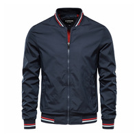 Blouson Bomber Homme Léger en Polyester avec Fermeture Éclair – Nouvelle Collection Printemps-Automne – Vêtement d'Extérieur Streetwear – Vente en Gros pour Tenues de Travail