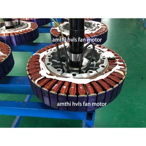 Amthi Pmsm 1.5KW Ba Giai Đoạn Khổng Lồ Trần Điện Hvls Fan Động Cơ 220V Đen Bigass Kích Thước Nam Châm Vĩnh Cửu Động Cơ Đồng Bộ - Product Image 5