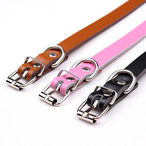 Pet Supplies Hochwertiges Rindsleder Katzen hunde halsband Leine Teddy Pudel Hunde halsband - Product Image 4