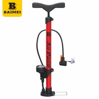 Pompe à air portable haute pression BAIMEI pour pneus de vélo et de moto, gonfleur multifonction avec manomètre, design léger
