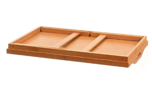 Plateau de service rectangulaire en bambou écologique avec pieds pliables, plateau de lit réutilisable en bambou, <span class=keywords><strong>planche</strong></span> à découper élégante <span class=keywords><strong>pour</strong></span> servir les aliments - Product Image 4