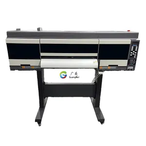 Customized high efficiency five heads DTF printing large scale machine for t-shirt making