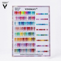 Vinimay Fournitures pour Salons de Manucure : Gel Pailleté Réfléchissant en Bouteille Rechargeable, Gel Solide Couleur, Base Caoutchouc / Gel Constructeur Scintillant