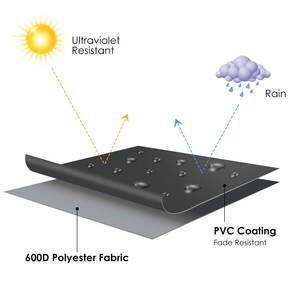 カーカバー屋外雪フルカバー厚いオックスフォード布防水断熱布 - Product Image 3
