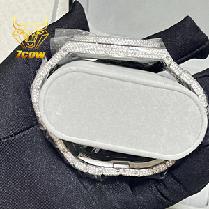 Hip-Hop Bust Down VVS Moissanit Armbanduhr Automatikwerk Edelstahl Herren Iced Out Diamantenuhr - Product Image 5