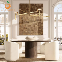Chaises de salle à manger cinq étoiles pour hôtel, banquet, mobilier d'intérieur en bois massif, fauteuil en mousse haute densité pour villa et appartement