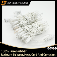 Guirlande lumineuse LED blanche en caoutchouc pur, étanche IP65, pour Noël, mariages, fêtes et extérieur, avec garantie de 2 ans