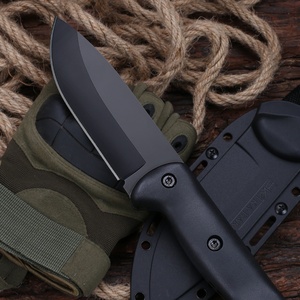 มีดผลไม้สแตนเลสเกรด DIY ปรับแต่งได้ ด้ามจับ TPR สำหรับการเอาชีวิตรอดกลางแจ้ง การล่าสัตว์ รองรับ OEM/ODM - Product Image 4