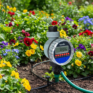 Programmateur d'arrosage automatique intelligent Aqualin pour irrigation goutte à goutte, système extérieur écologique à piles - Product Image 1