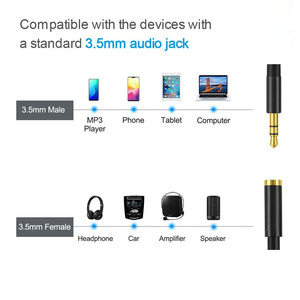 [Son Hi-Fi] câble d'extension de <span class=keywords><strong>casque</strong></span> 3.5mm mâle à femelle câble Audio cordon d'extension Audio stéréo câble adaptateur - Product Image 4