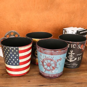 Master Gu Waste <b>Bins</b> 2230 Round No <b>Lid</b> Retro British Style Household Trash Can - Product Image 1