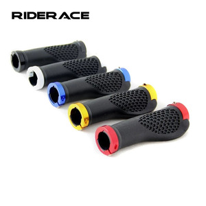 RIDERACE-<span class=keywords><strong>Manillar</strong></span> ergonómico de goma antideslizante para bicicleta de montaña, 1 par, con cojín suave, bloqueo <span class=keywords><strong>en</strong></span> el mango, accesorios para bicicleta - Product Image 1