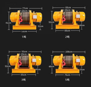 Dapat disesuaikan 380V derek derek listrik untuk konstruksi tugas berat dengan kapasitas 1T, 2T, 3T dan <span class=keywords><strong>5T</strong></span>. - Product Image 5