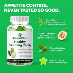 OEM sana caramella dimagrante estratto di tè verde gommoso per adulti Garcinia Cambogia verde chicco di caffè lampone integratore chetone - Product Image 4