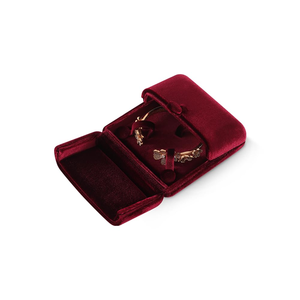 Luxury Velvet Hot Selling Jewelry Box, <b>Ring</b> Pendant Box, <b>Storage</b> Necklace Creative Packaging Box, Logo Printing in Small Batch - Product Image 1